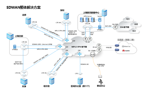 国内某连锁超市收银系统SDWAN组网···